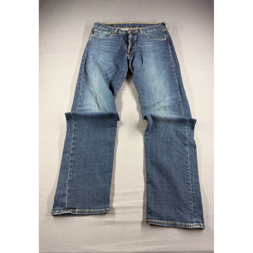 Levi's 501 Jeans Mens 32x34 Original Fit Straight Leg Button Fly Blue Denim